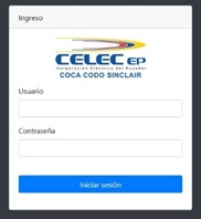 Captura de la pantalla principal del sistema